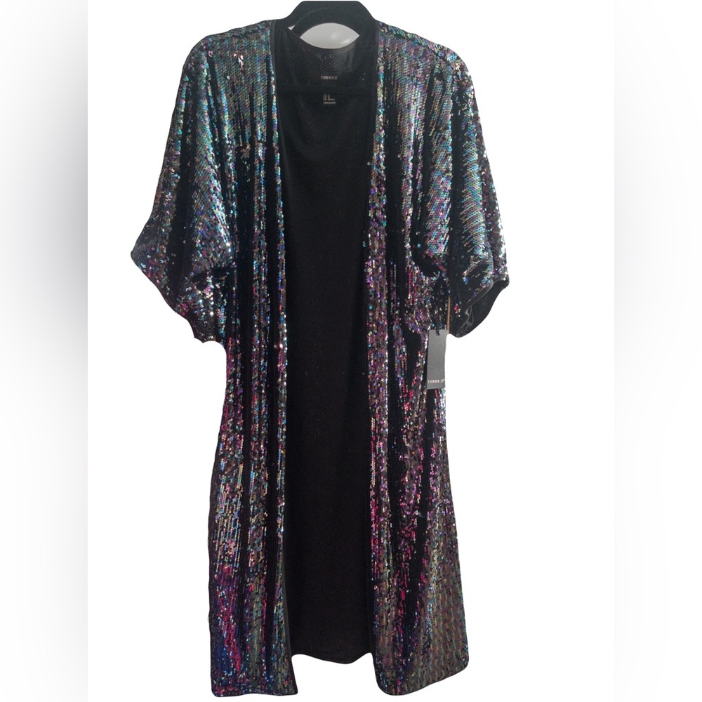 NWT Sequin Duster/Cardigan